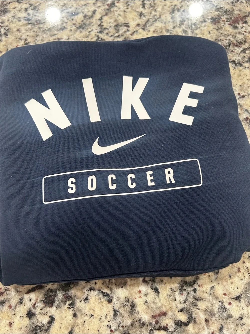Kids Navy Nike Soccer Hoodie